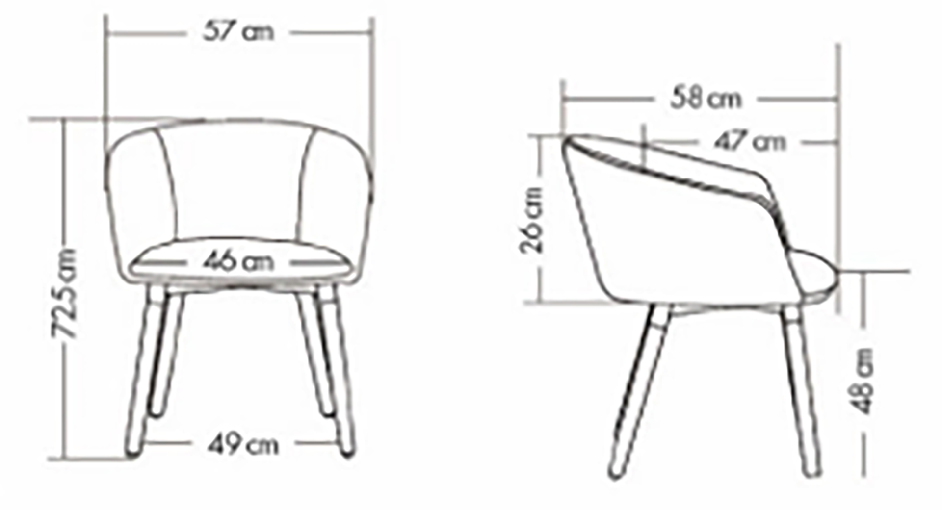 Photo du produit FAUTEUIL ARCO CHIC GOLD PIEDS METAL