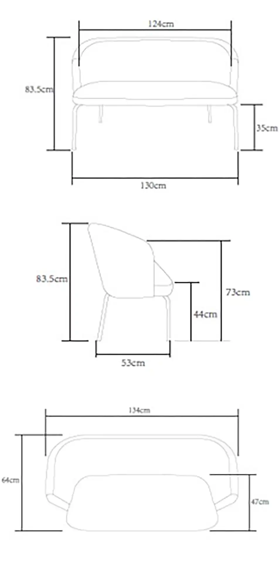 Photo du produit FAUTEUIL TISSU ARCO BEIGE LIN PIED ROULETTES CHROMÉ