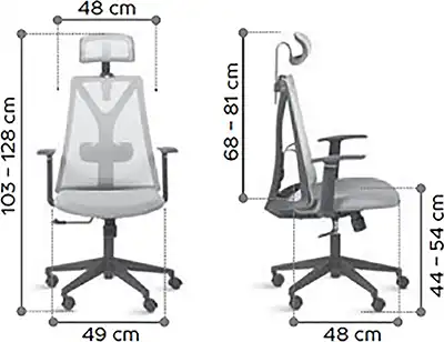 Photo du produit FAUTEUIL OPERATEUR EDDY GRIS/GREY