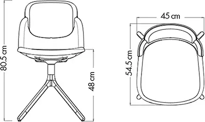 Photo du produit CHAISE LOOPS BLANCHE PIETEMENT NOIR