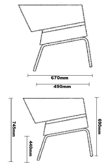 Photo du produit CHAISE LOUNGE ROUGE PIEDS CHROMES