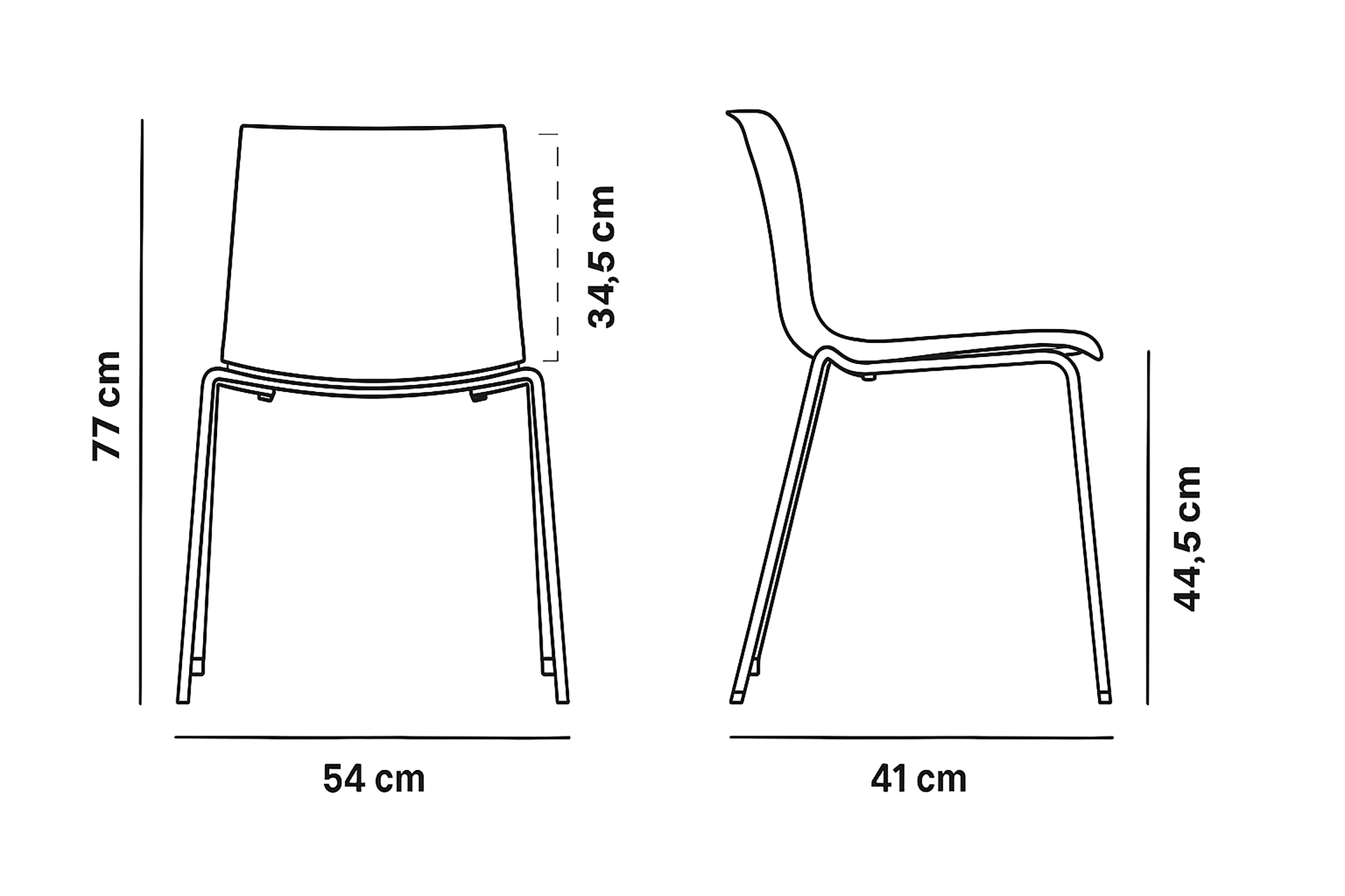 Photo du produit CHAISE BICOLOR VERT/BLANC ARPER CATIFA