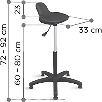 Photo du produit TABOURET JOLLY NOIR