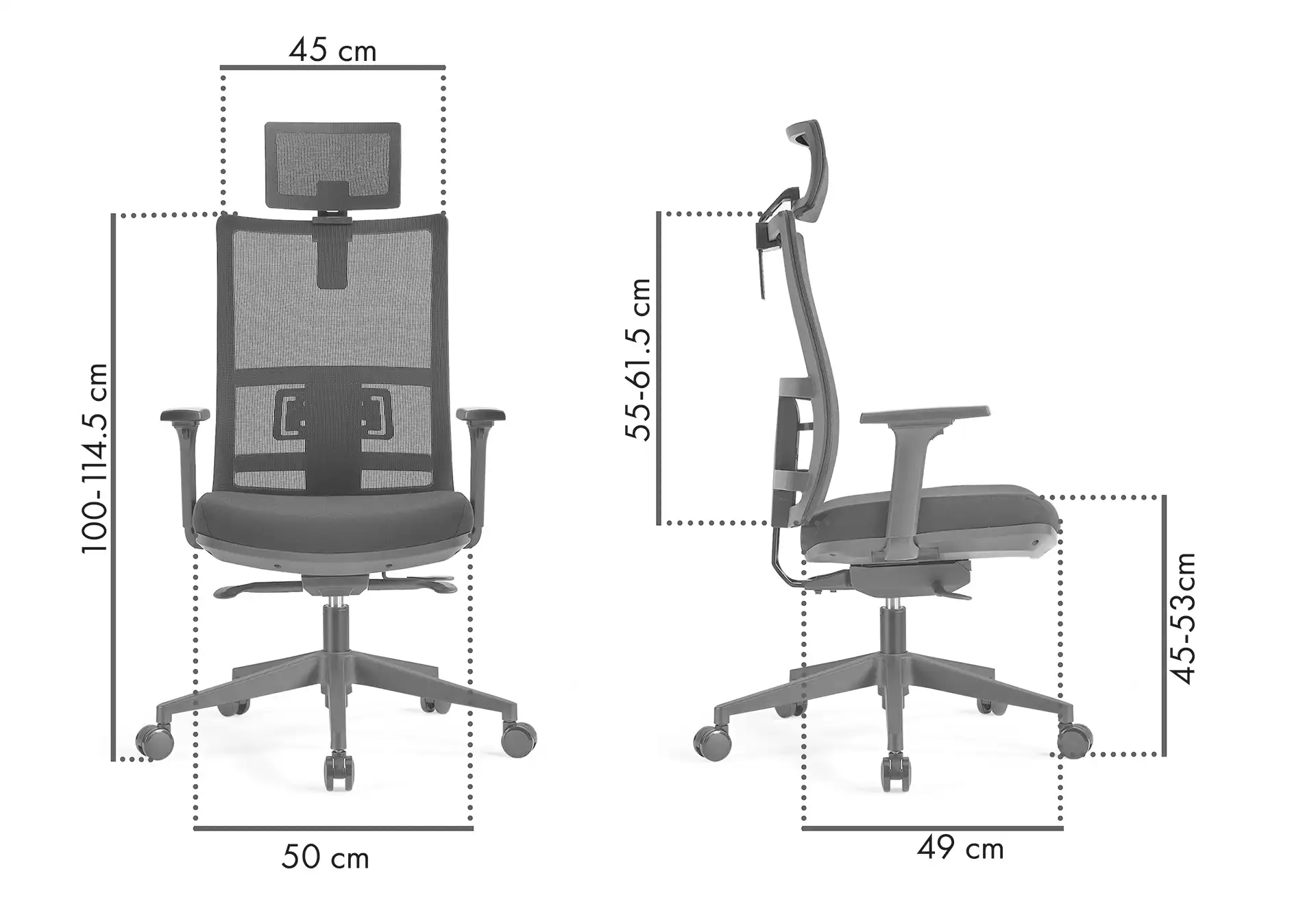 Photo du produit FAUTEUIL ERGONOMIQUE TECSY CHIC NOIR POLYURETHANE