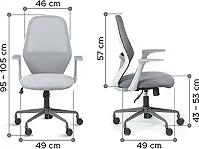 Photo du produit FAUTEUIL OPERATEUR TIME GRIS-ROUGE