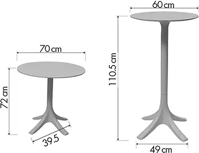 Photo du produit TABLE BEEZ BLANCHE (2 colis)