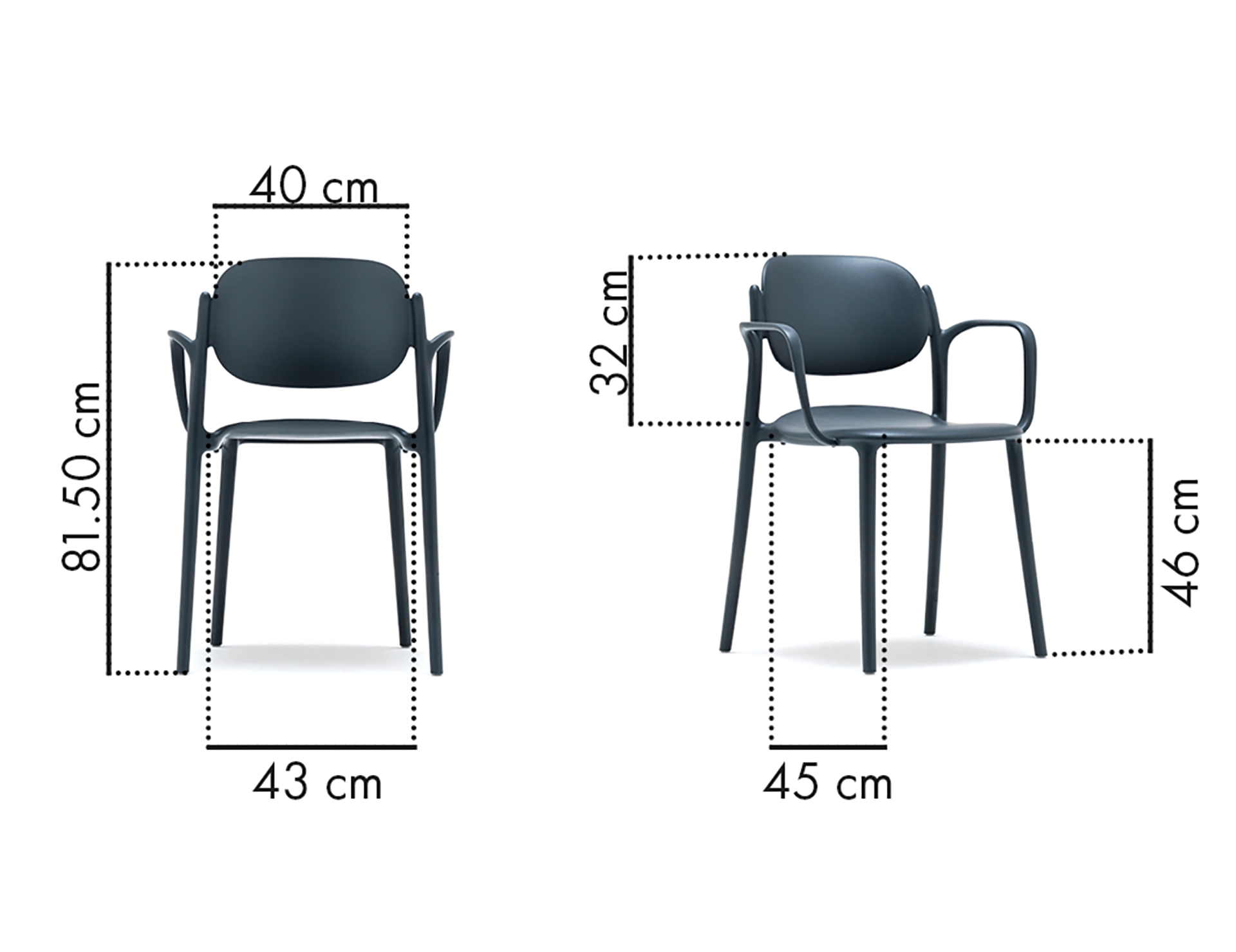 Photo du produit CHAISE BOY BLEU CIEL AVEC ACCOUDOIRS