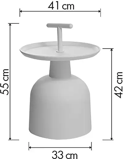 Photo du produit TABLE BASSE ELPHI GRIS FONCE