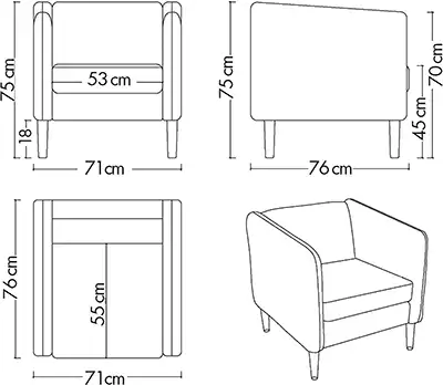 Photo du produit FAUTEUIL KANAP GRIS