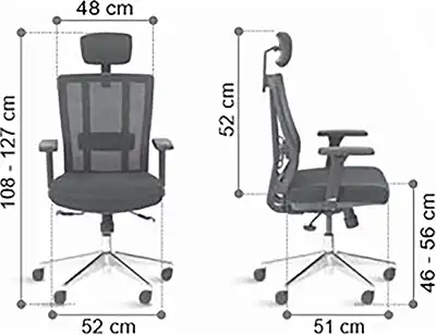 Photo du produit FAUTEUIL ERGONOMIQUE OFFSEAT NOIR-ROUGE/BLACK-RED