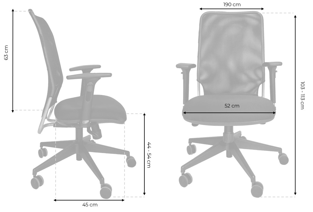 Photo du produit FAUTEUIL ERGONOMIQUE NOIR SKAIRO