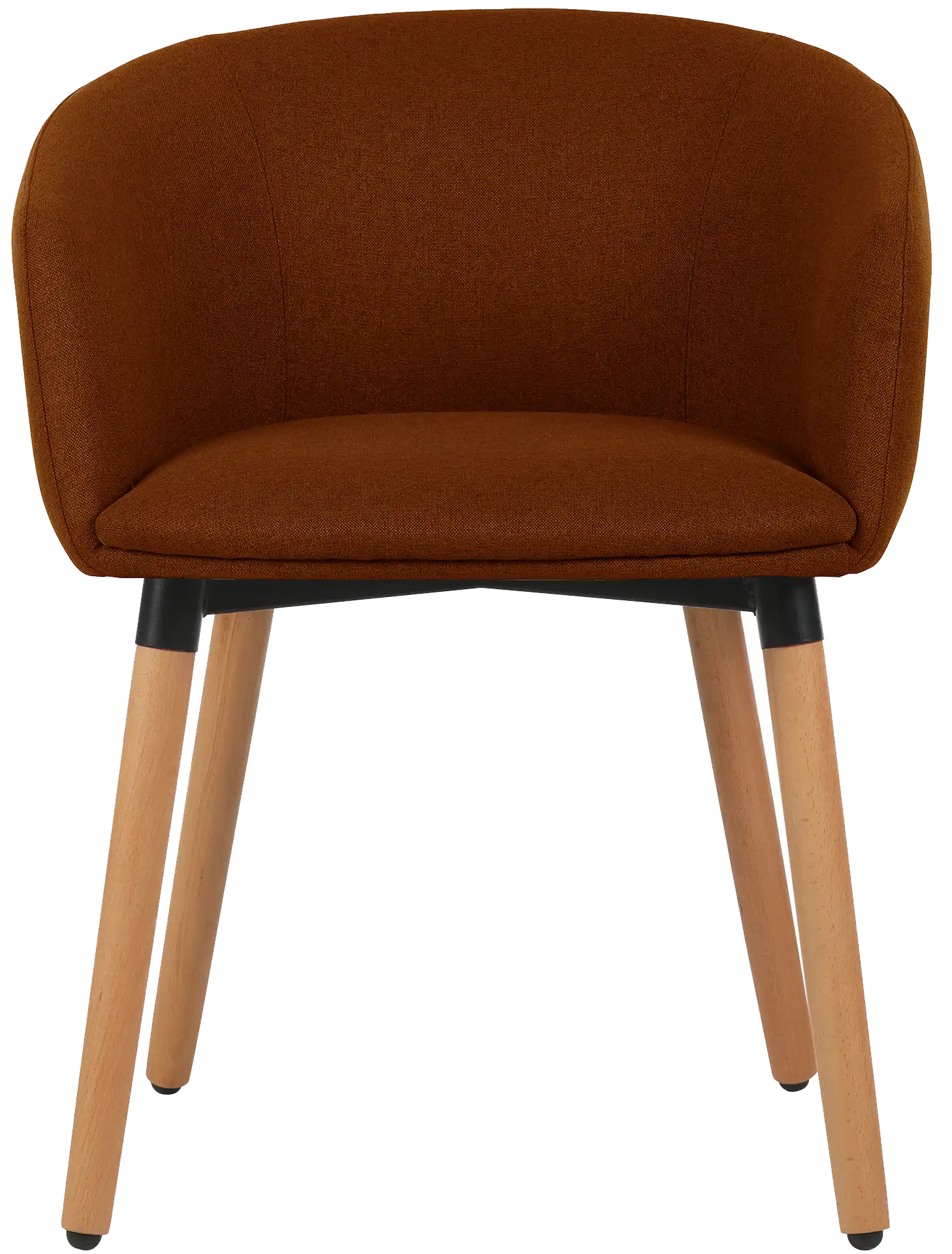 Photo du produit FAUTEUIL TISSU NON FEU ARCO TERRACOTTA PIEDS BOIS