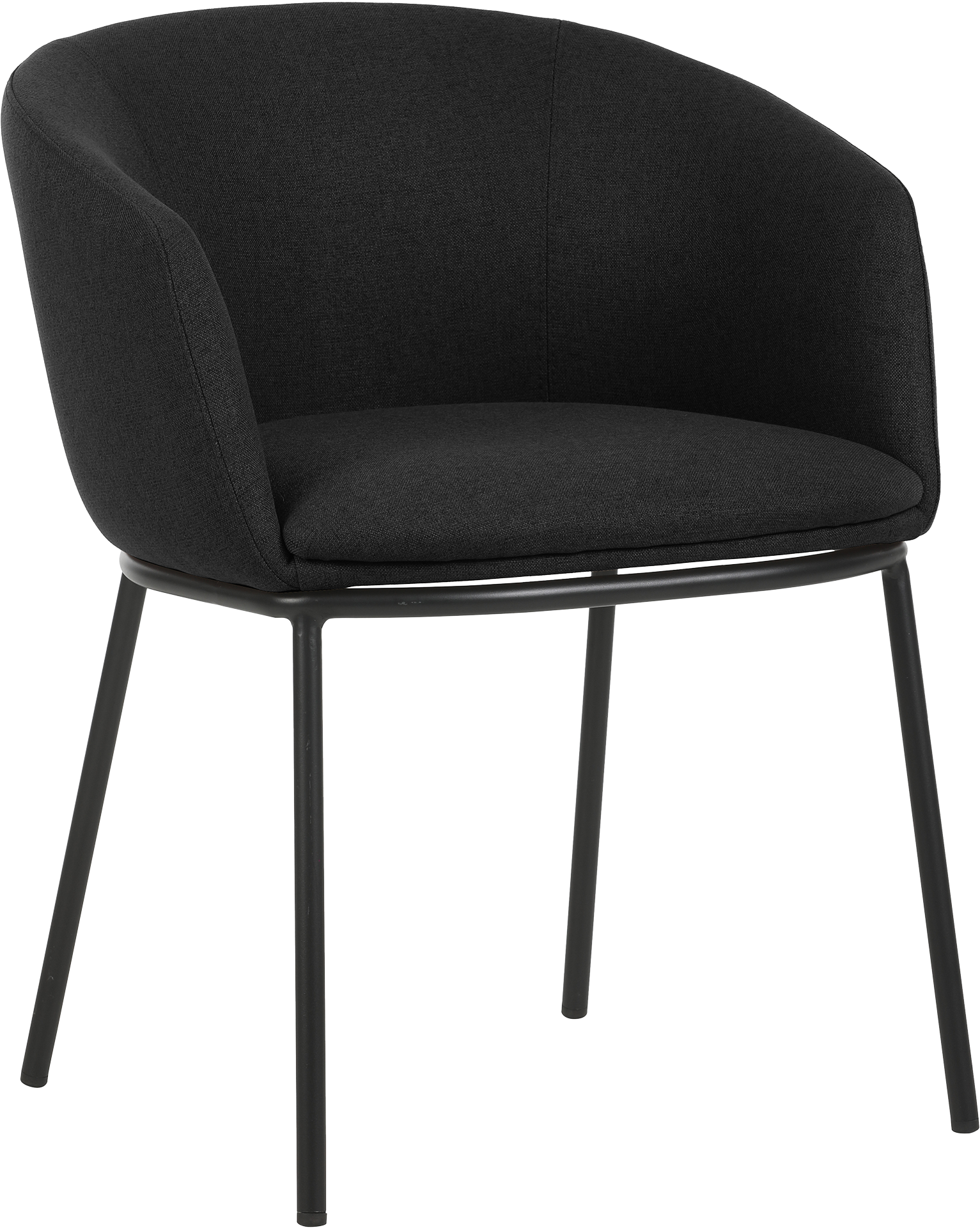 Photo du produit FAUTEUIL TISSU NON FEU ARCO GRIS POIVRE PIEDS METAL