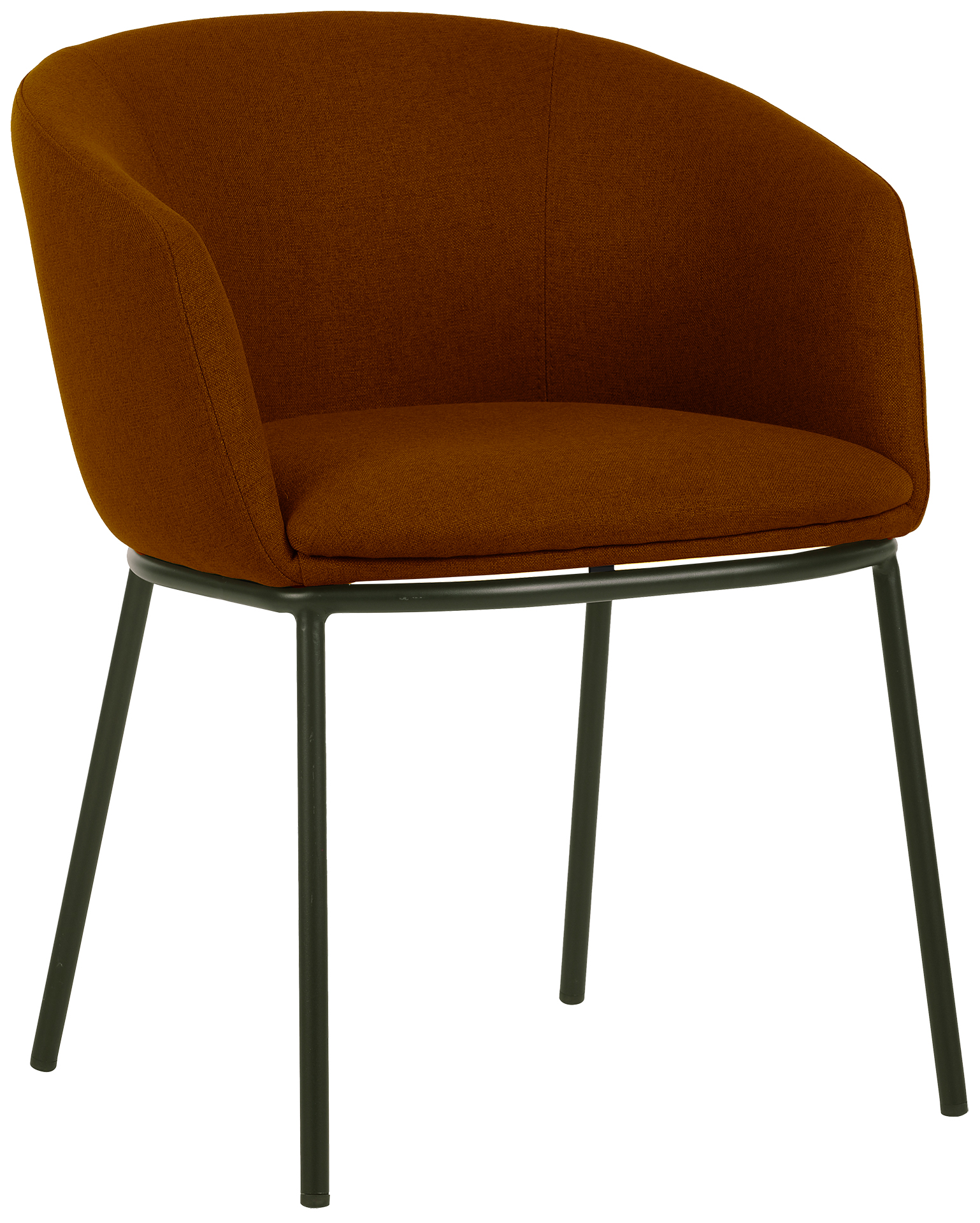 Photo du produit FAUTEUIL TISSU NON FEU ARCO TERRACOTTA PIEDS METAL