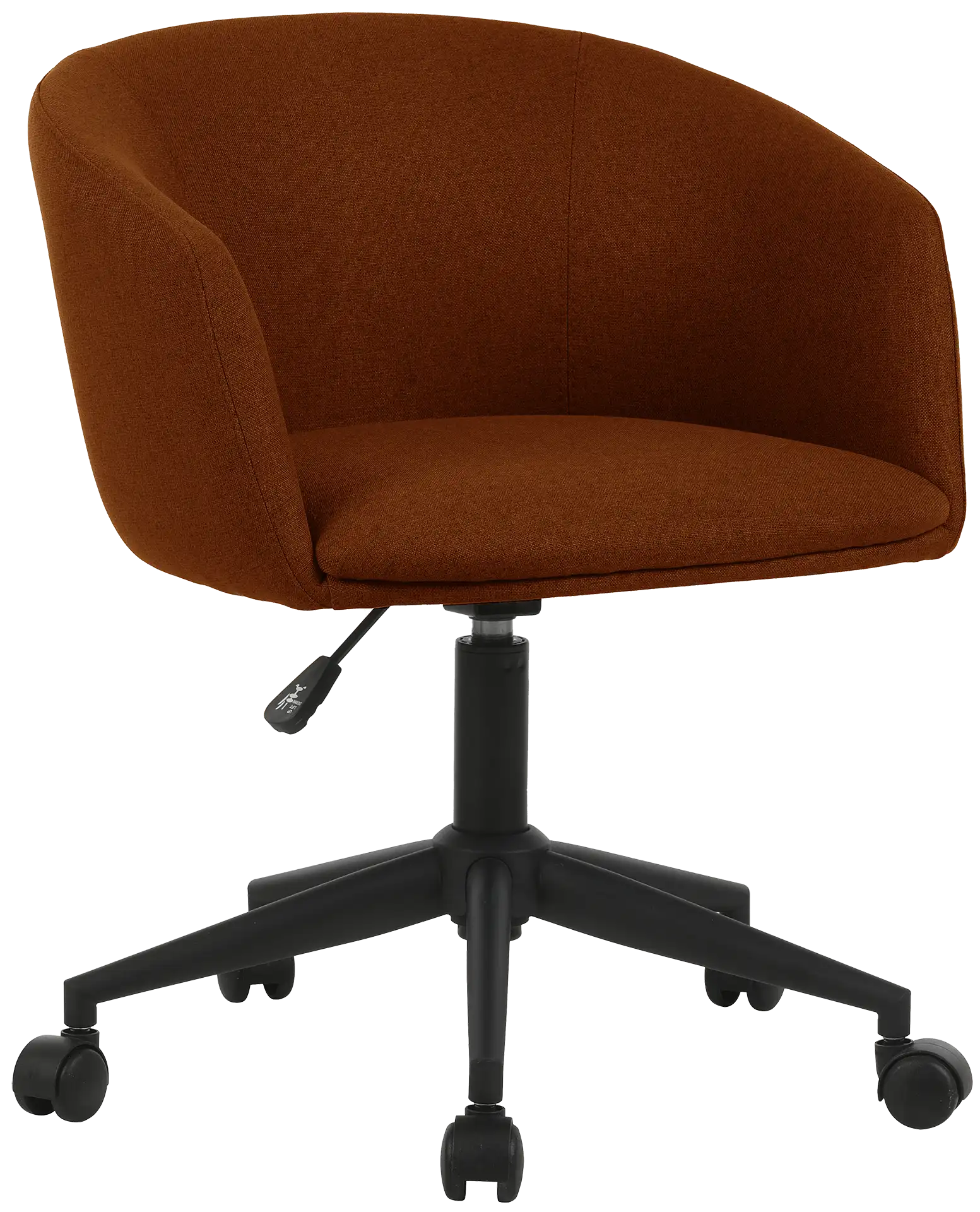 Photo du produit FAUTEUIL TISSU NON FEU ARCO TERRACOTTA PIED ROULETTES