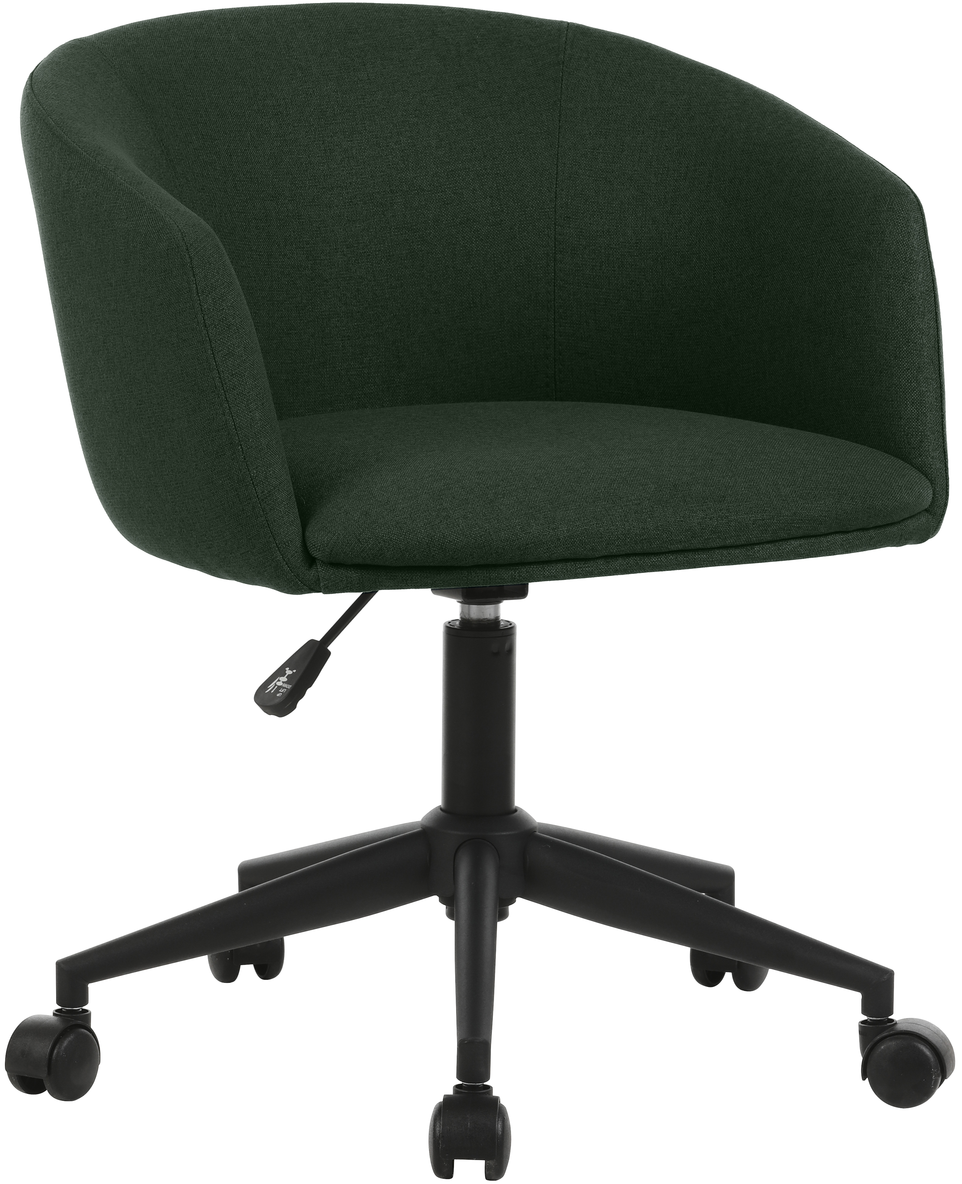 Photo du produit FAUTEUIL TISSU NON FEU ARCO VERT FONCE PIED ROULETTES