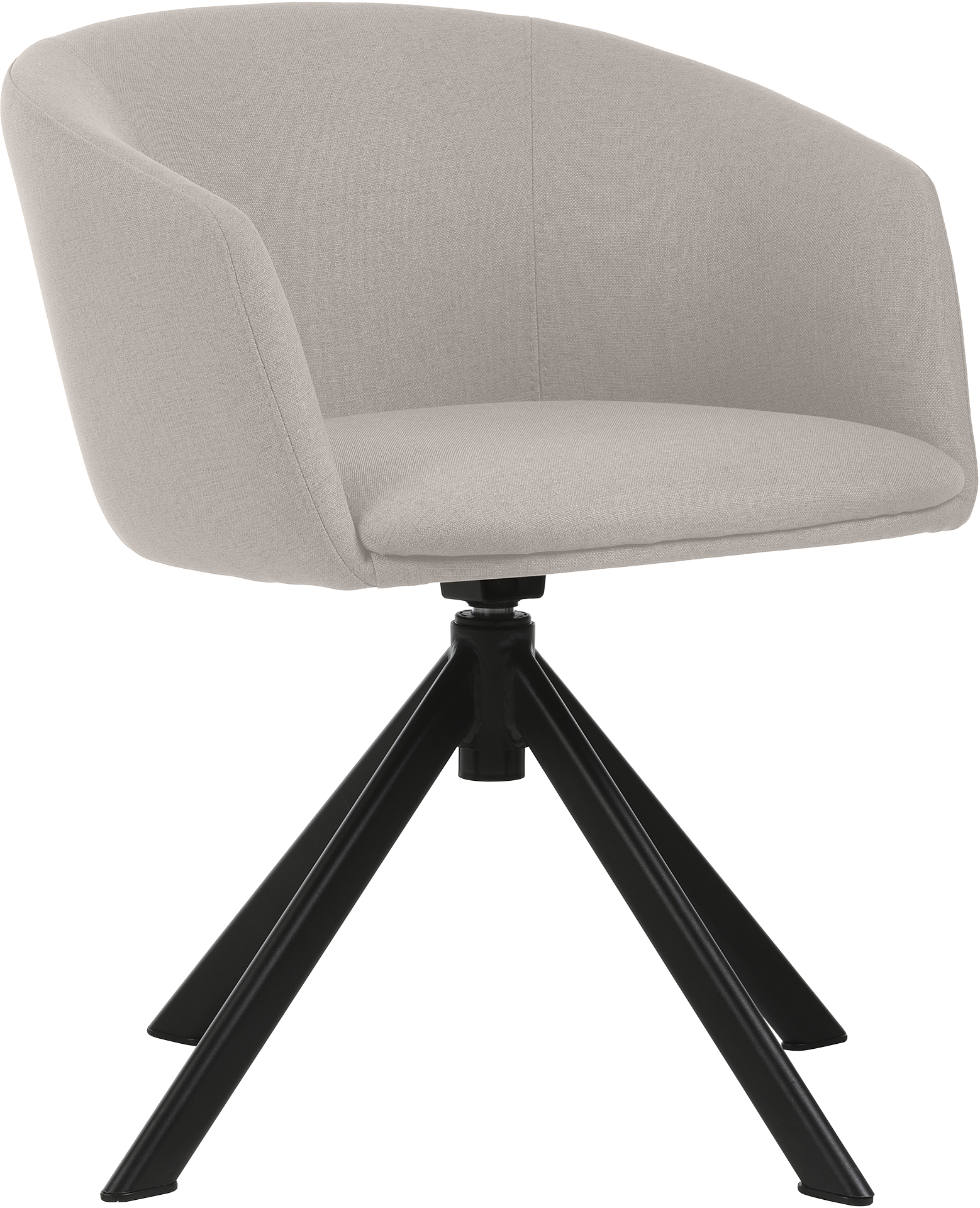 Photo du produit FAUTEUIL TISSU NON FEU ARCO BEIGE LIN PIED PYRAMIDAL