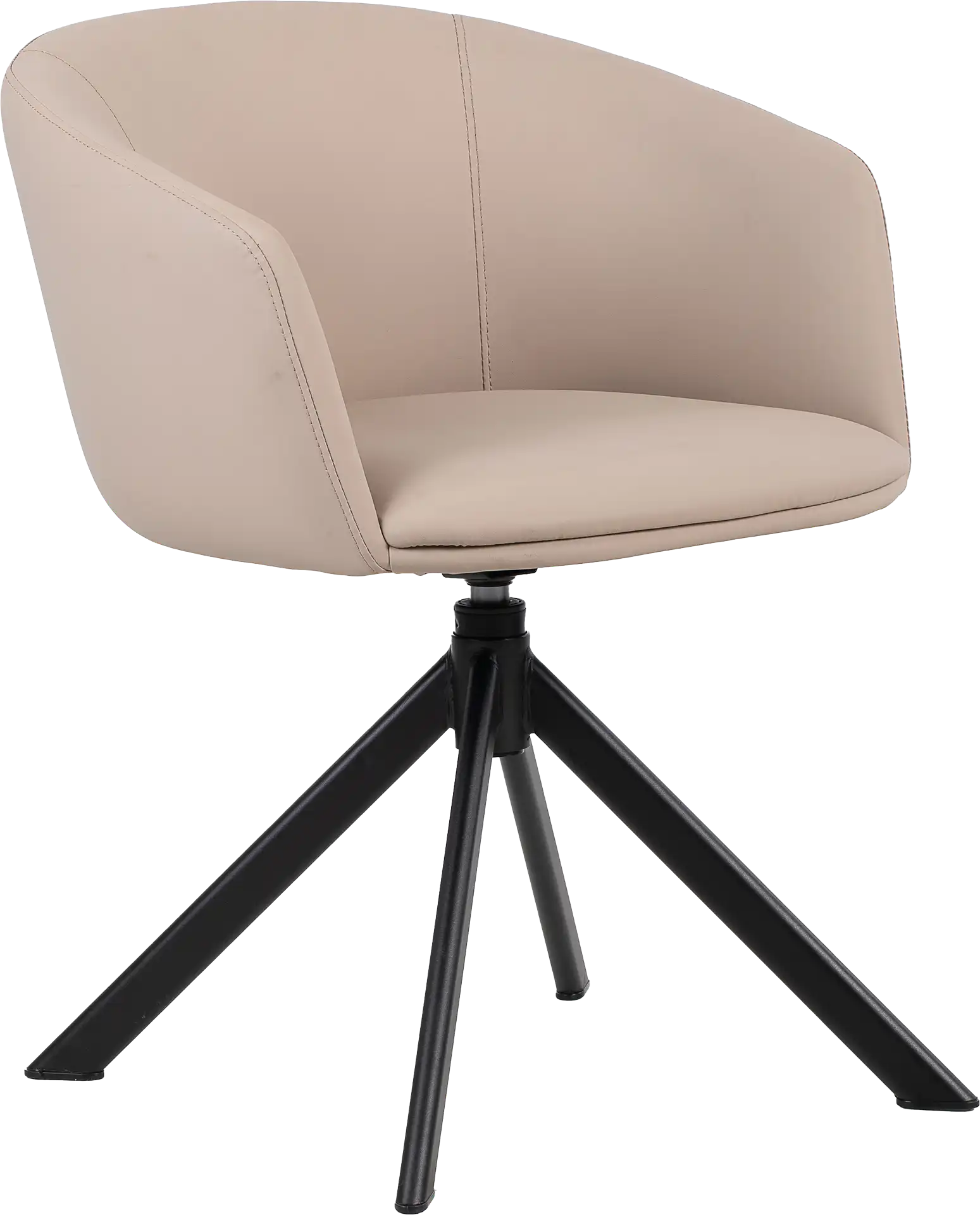 Photo du produit FAUTEUIL POLYURETHANE ARCO TAUPE PIEDS PYRAMIDAL