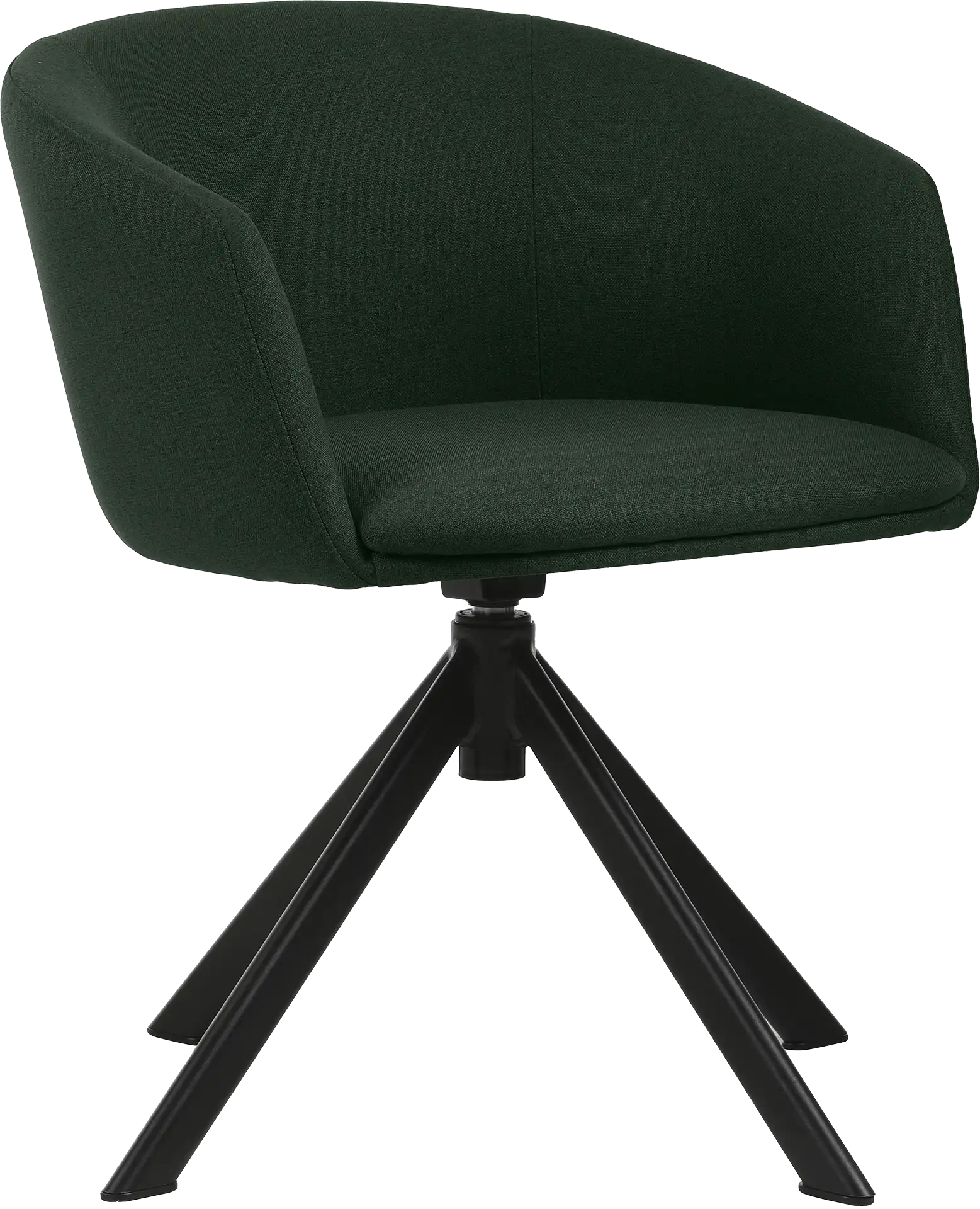 Photo du produit FAUTEUIL TISSU NON FEU ARCO VERT FONCE PIED PYRAMIDAL