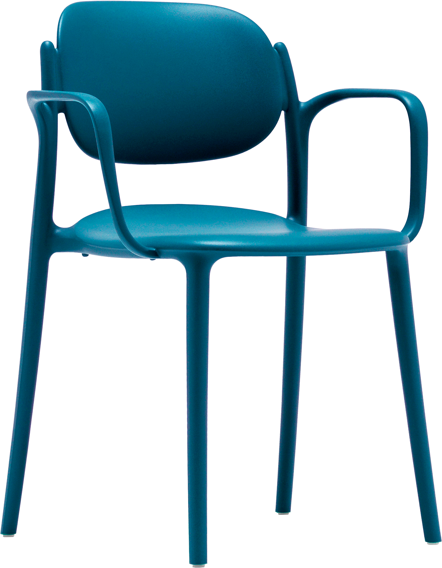 Photo du produit CHAISE BOY BLEU ACIER AVEC ACCOUDOIRS