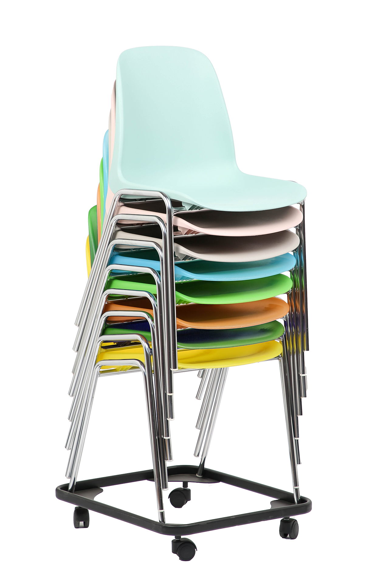 Photo du produit KIT CHAISES CHARLOTTE GIVREES ET PASTEL AVEC CHARIOT