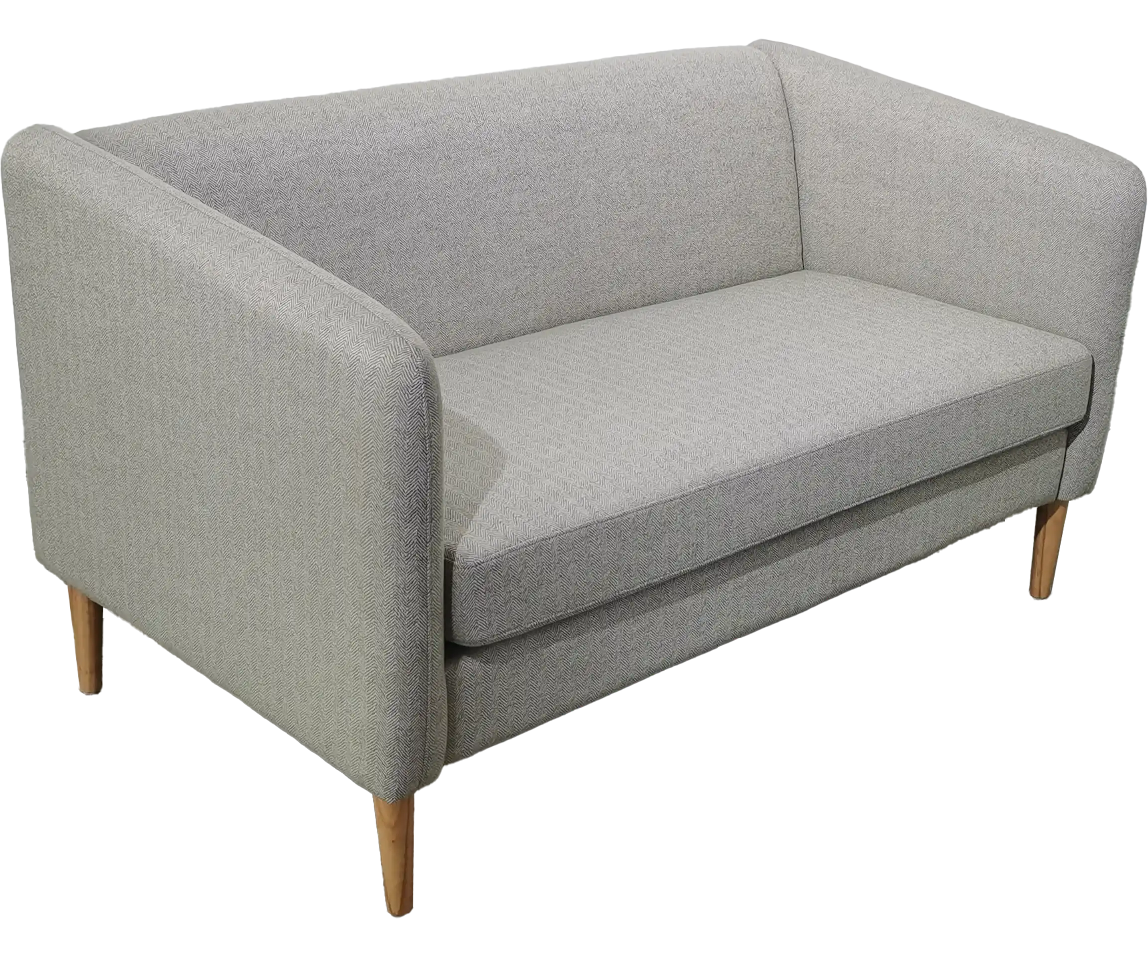 CANAPE 2 PLACES KANAP GRIS - TISSU NON FEU