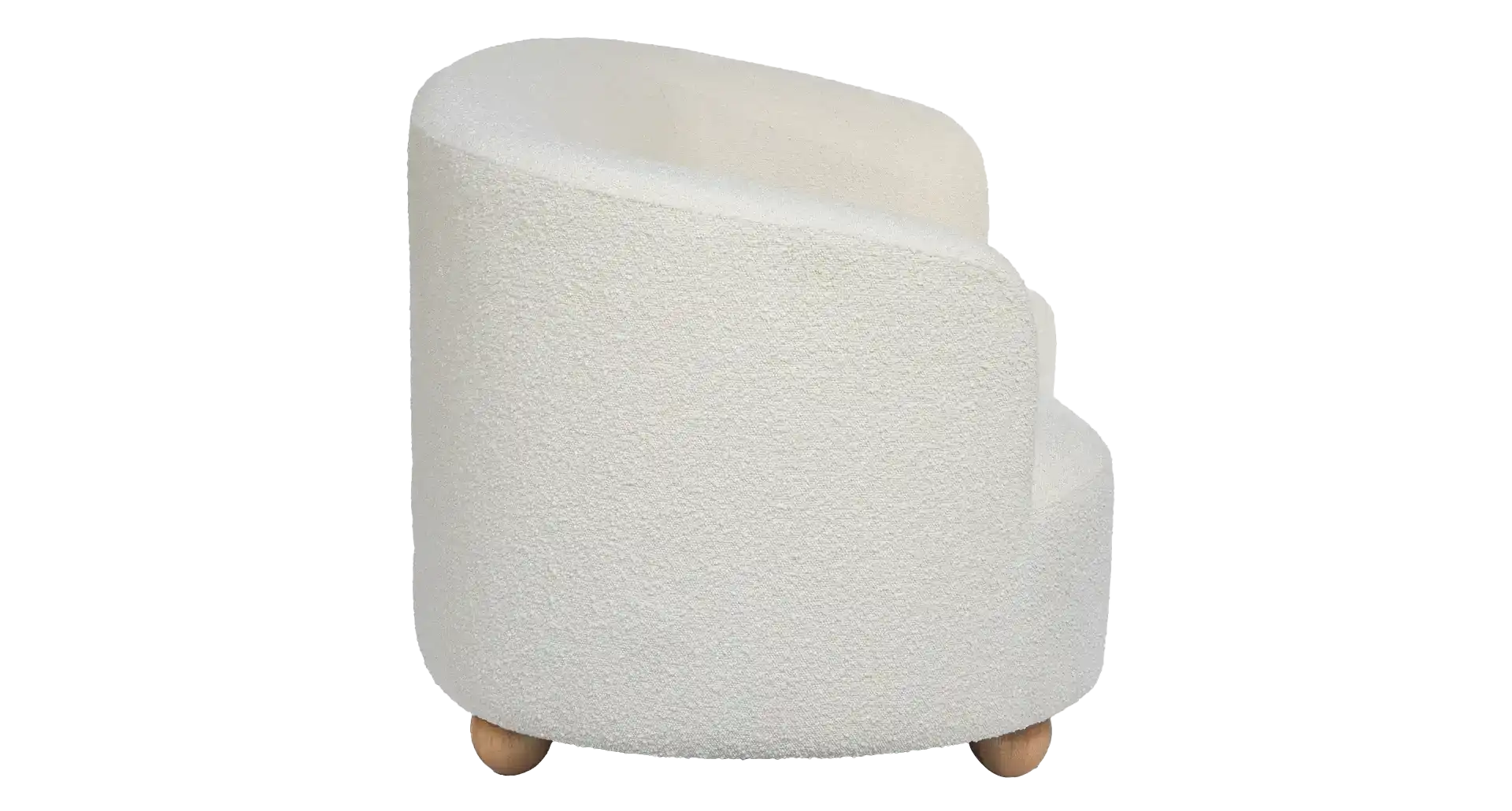 Miniature du produit CANAPE 2 PLACES KURLY BLANC