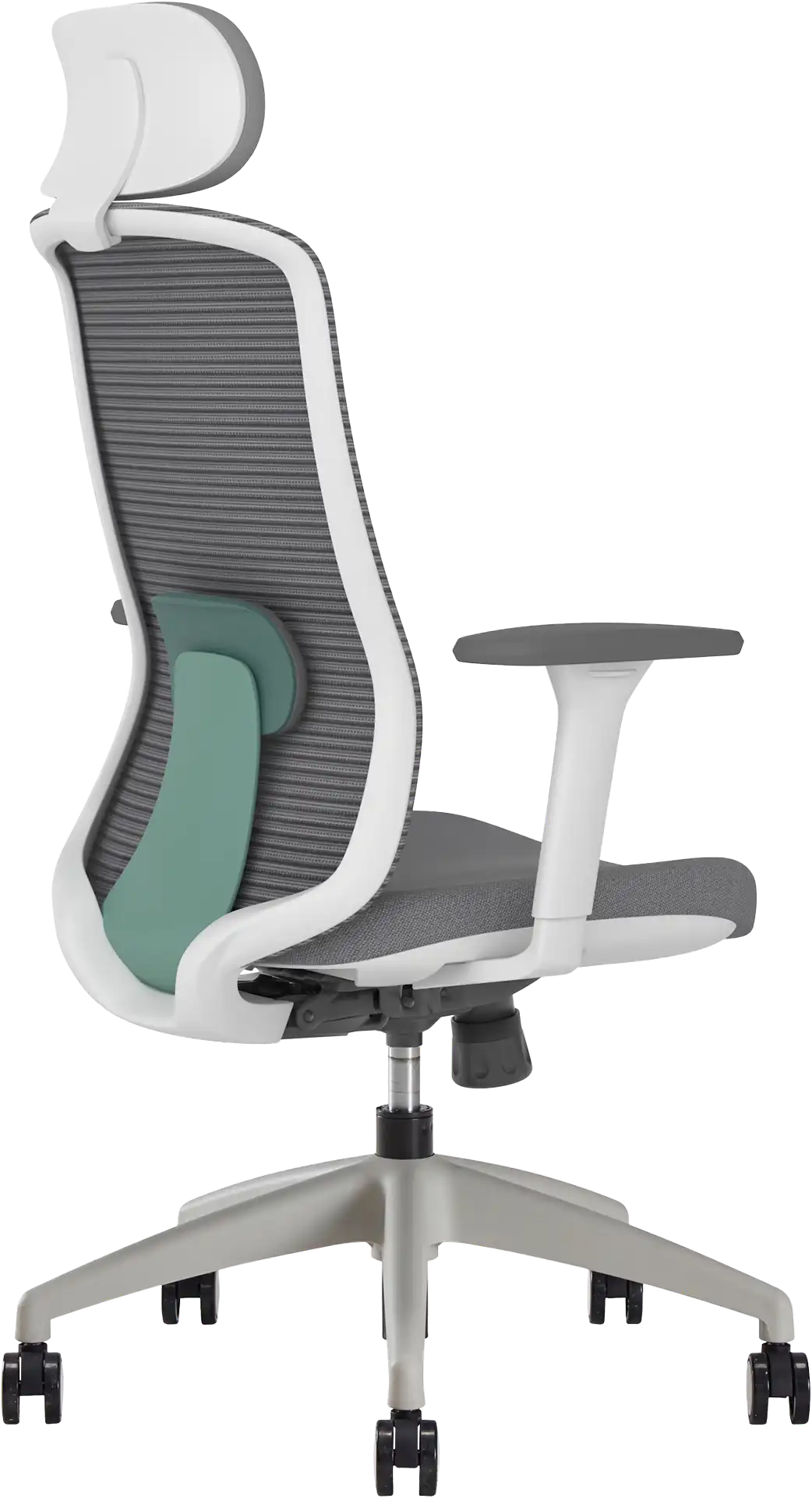 Photo du produit FAUTEUIL ERGONOMIQUE LANDO GRIS-VERT AVEC AT