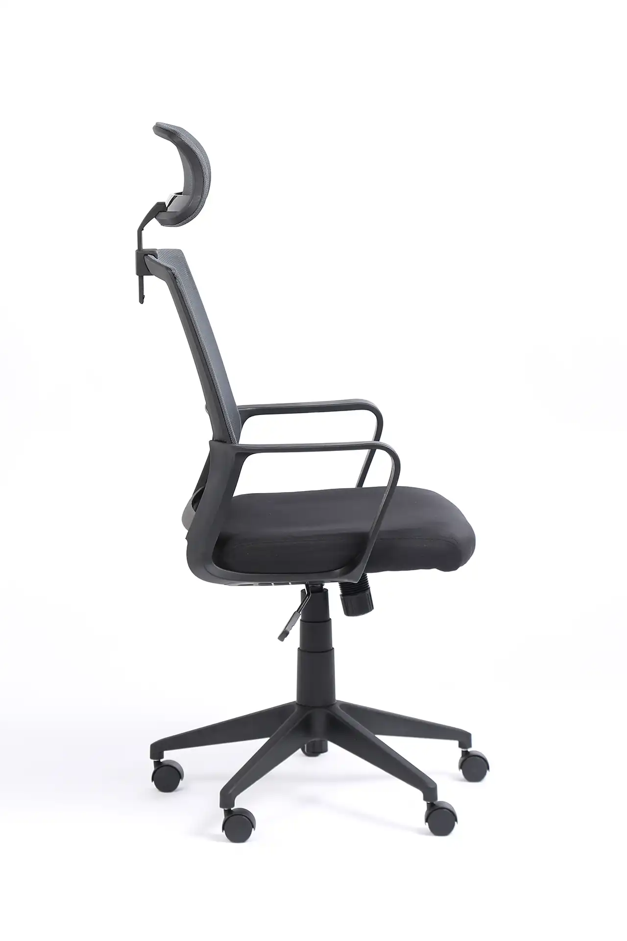 Photo du produit FAUTEUIL LIBERTY NOIR/GRIS AVEC APPUI TETE