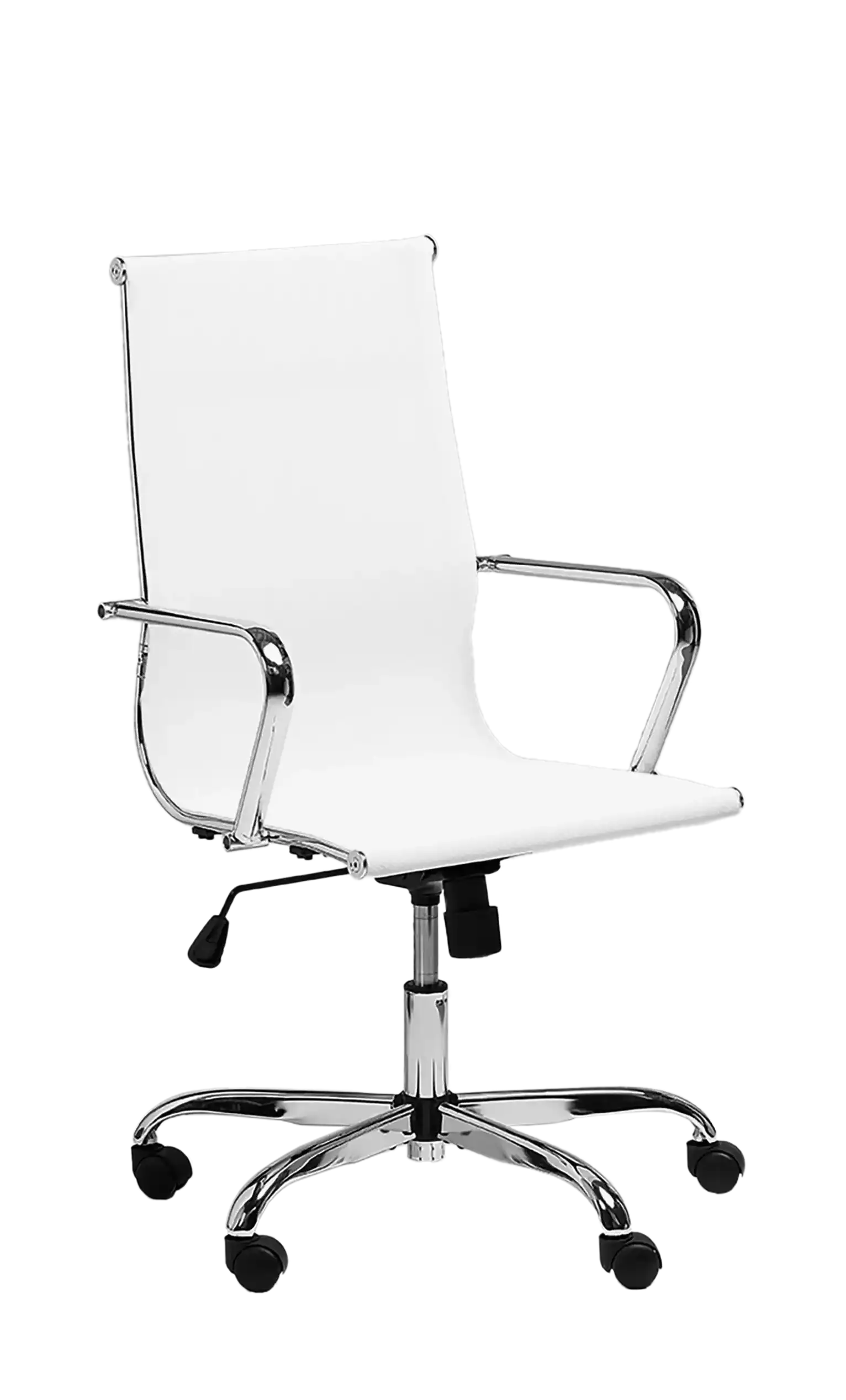 Photo du produit FAUTEUIL MARYLAND MAILLE BLANCHE PIEDS CHROME