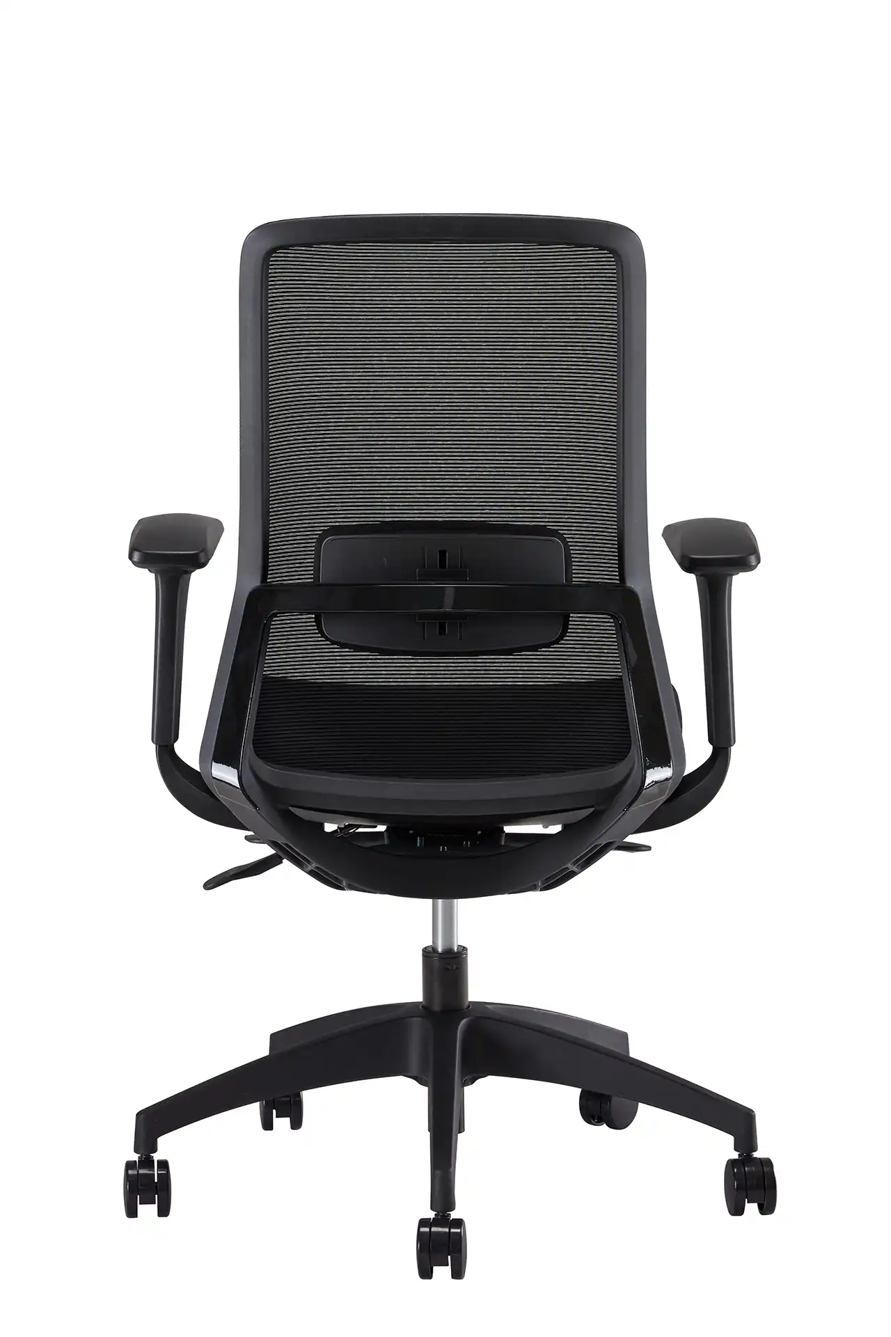 Photo du produit FAUTEUIL POLAR SYNCHRONE CORPS NOIR, ASSISE ET DOSSIER NR, PIED NYLON