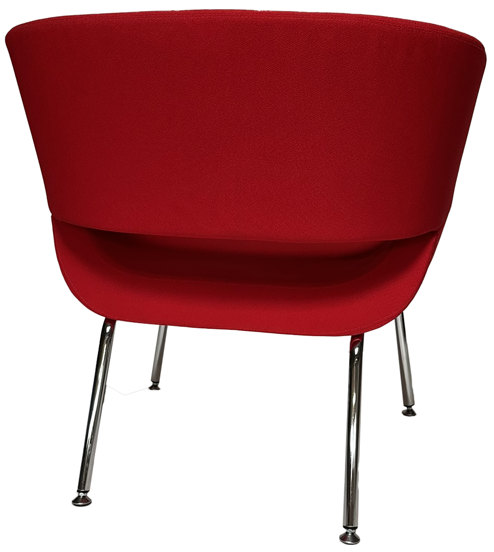 Photo du produit CHAISE LOUNGE ROUGE PIEDS CHROMES