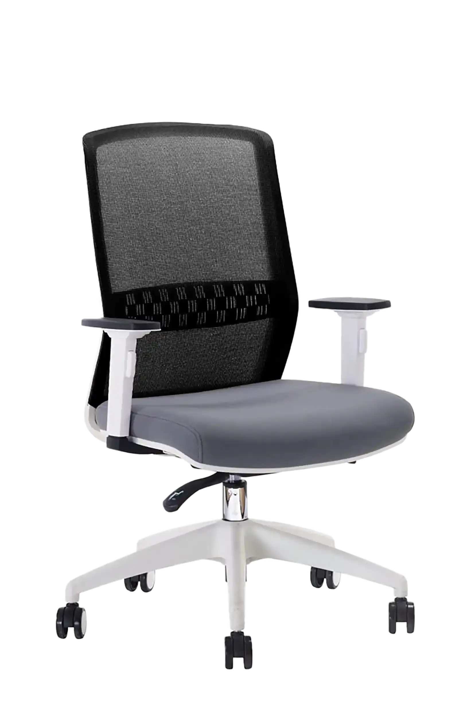 Photo du produit FAUTEUIL SCOTT SYNCHRONE GRIS/NOIR STRUCTURE BLANCHE