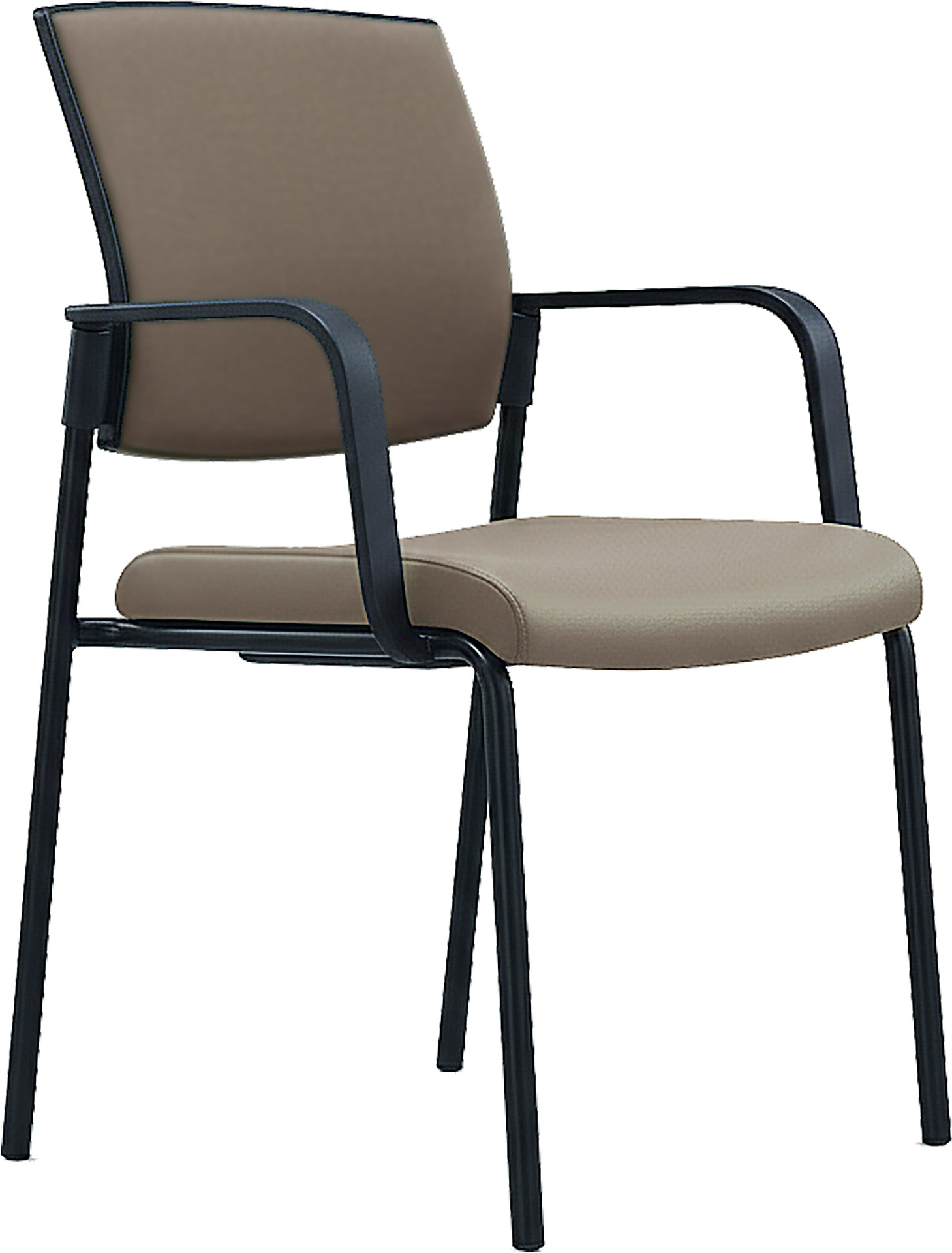 Photo du produit CHAISE SYNERGY ASSISE ET DOSSIER PU TAUPE SANS ACCOUDOIRS