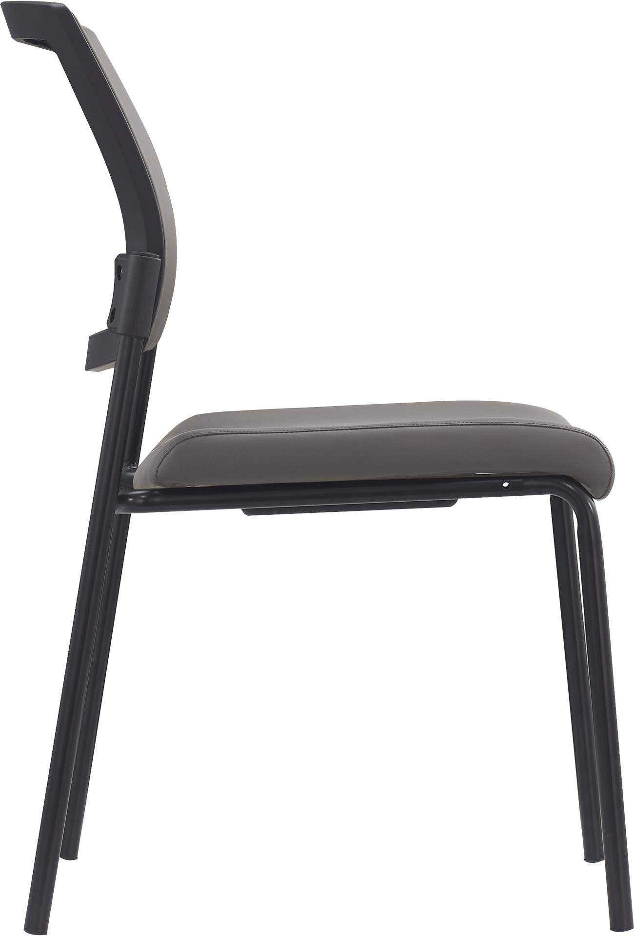 Photo du produit CHAISE SYNERGY ASSISE ET DOSSIER PU TAUPE SANS ACCOUDOIRS