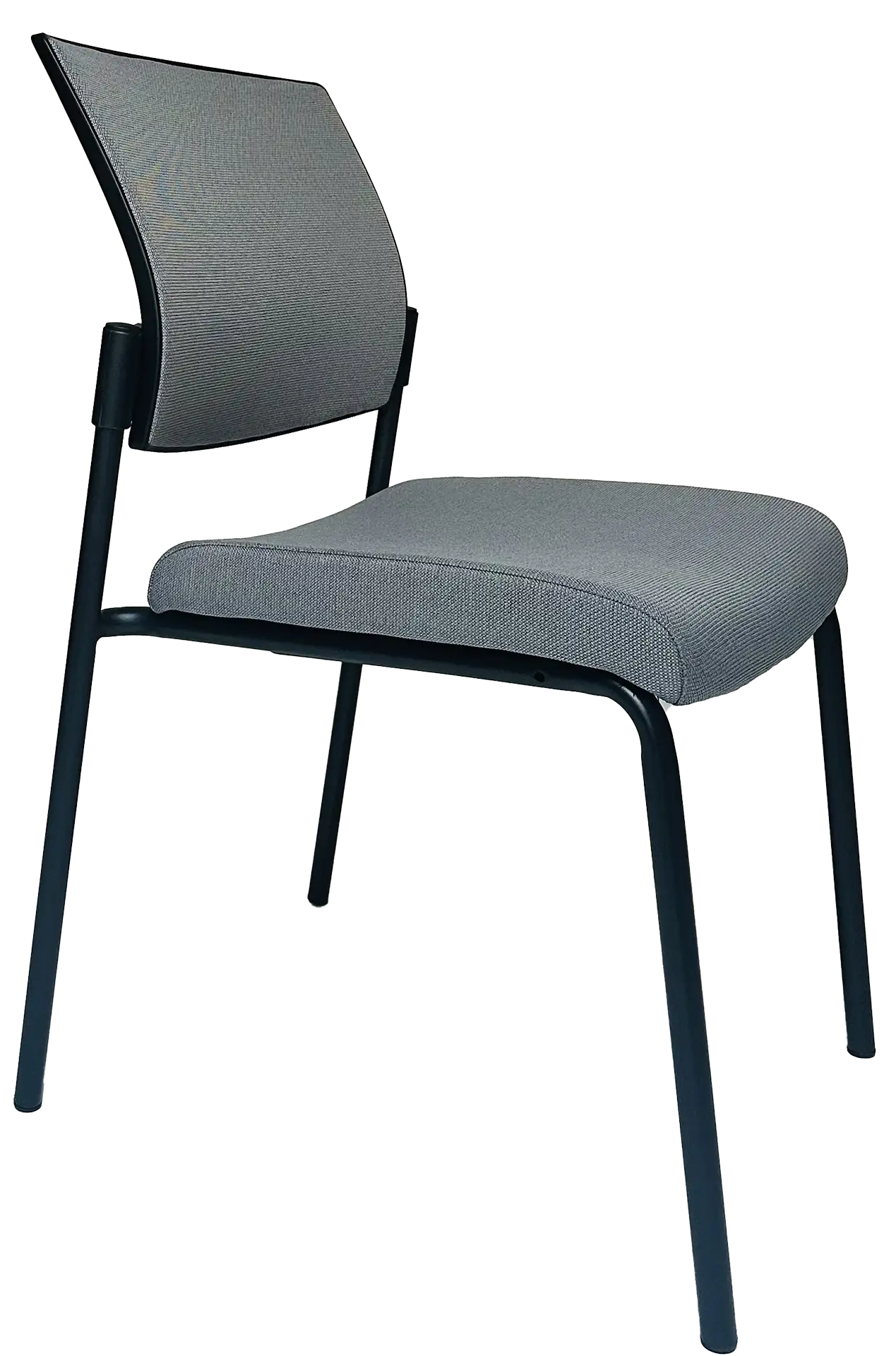 Photo du produit CHAISE SYNERGY ASSISE ET DOSSIER TISSU GRIS FONCÉ SANS ACCOUDOIRS