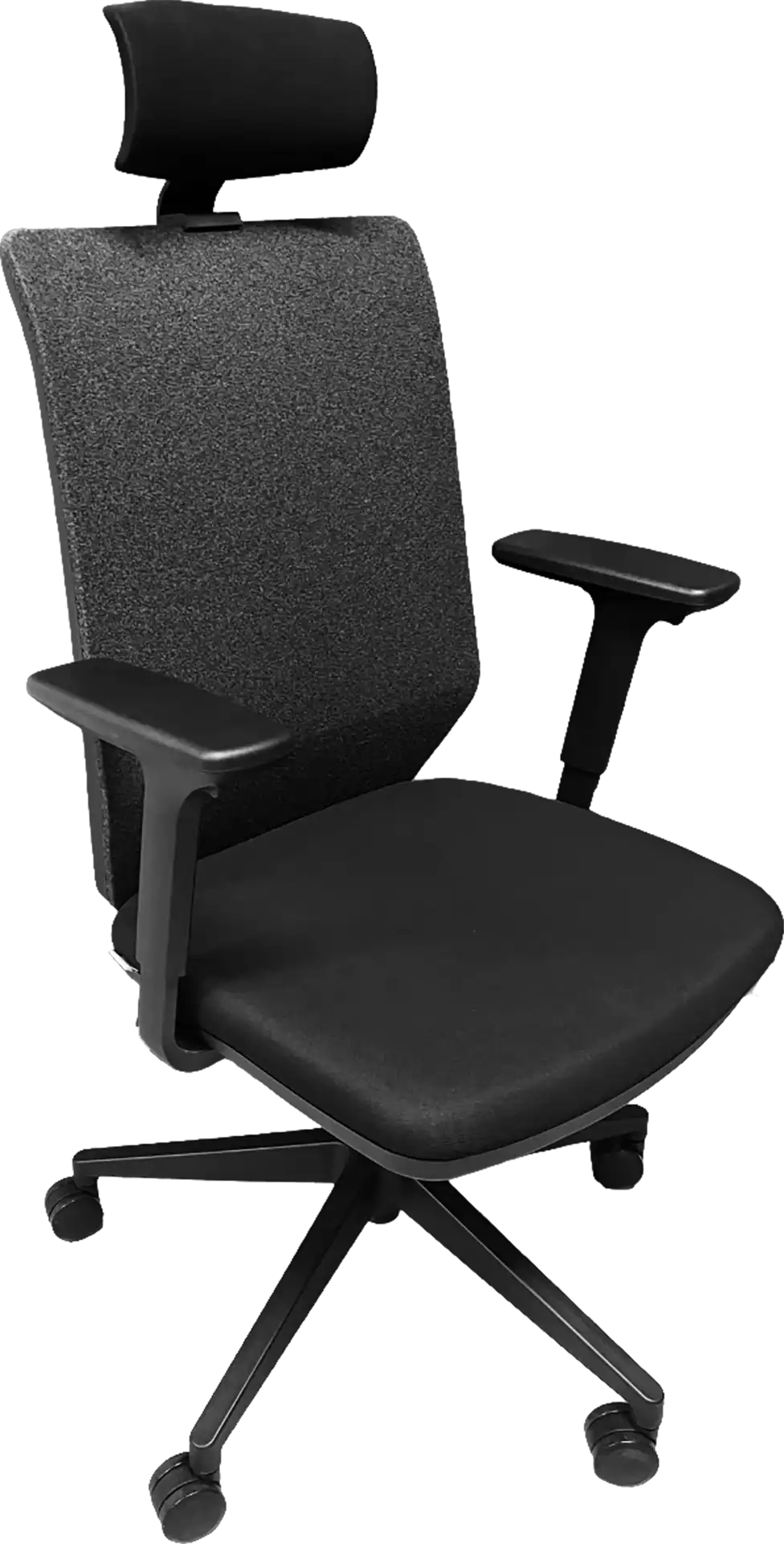 Photo du produit FAUTEUIL ERGONOMIQUE TECSY TISSU NOIR/BLACK