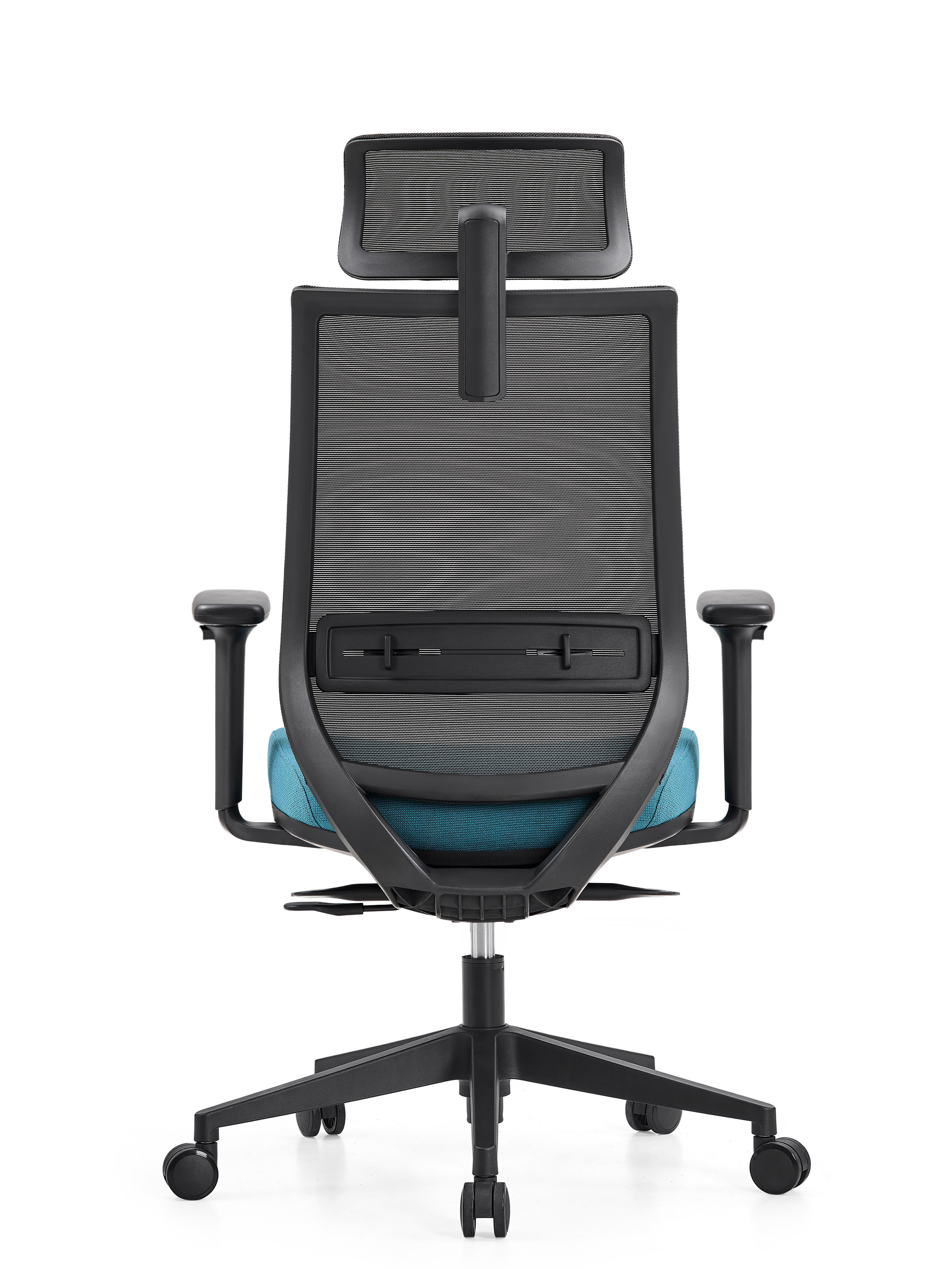 Photo du produit FAUTEUIL TECSY 2D NOIR ASSISE BLEUE