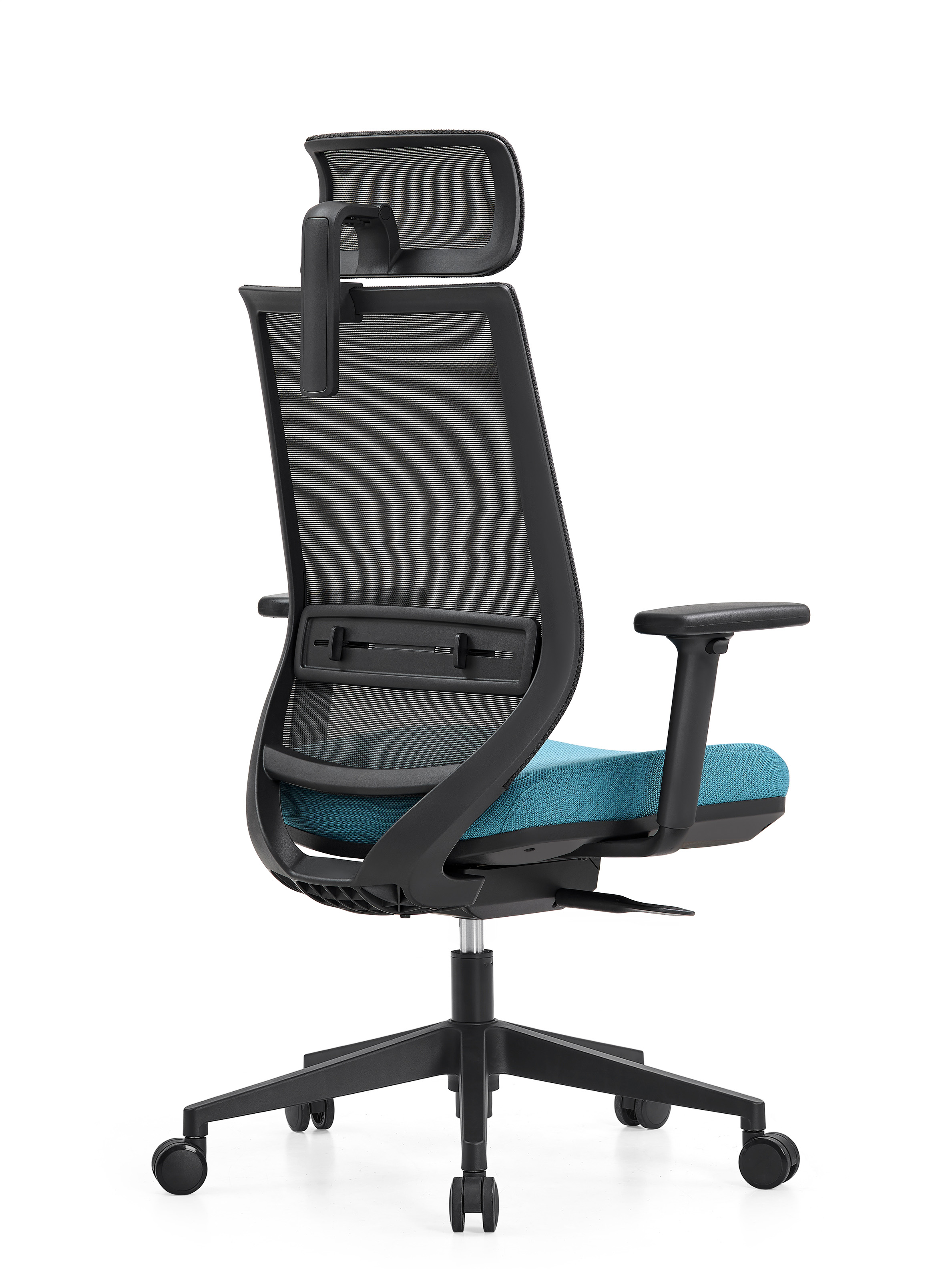 Photo du produit FAUTEUIL TECSY 2D NOIR ASSISE BLEUE