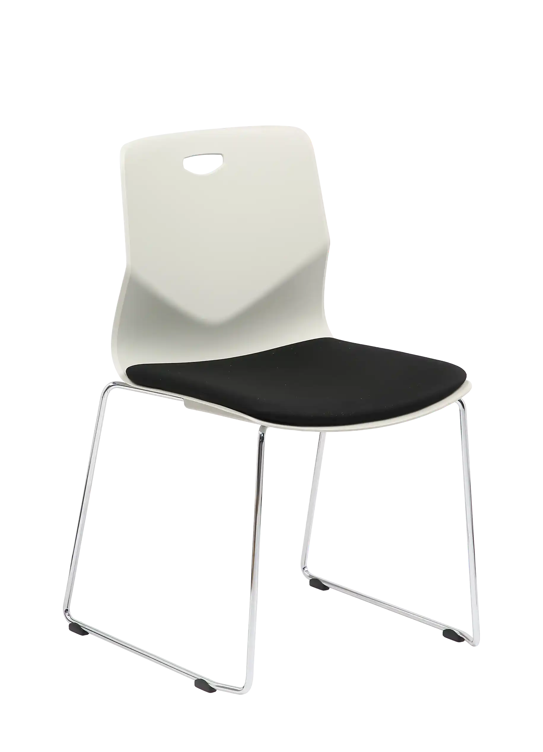 Photo du produit CHAISE TECSEAT BLANCHE PIED FENETRE CHROME