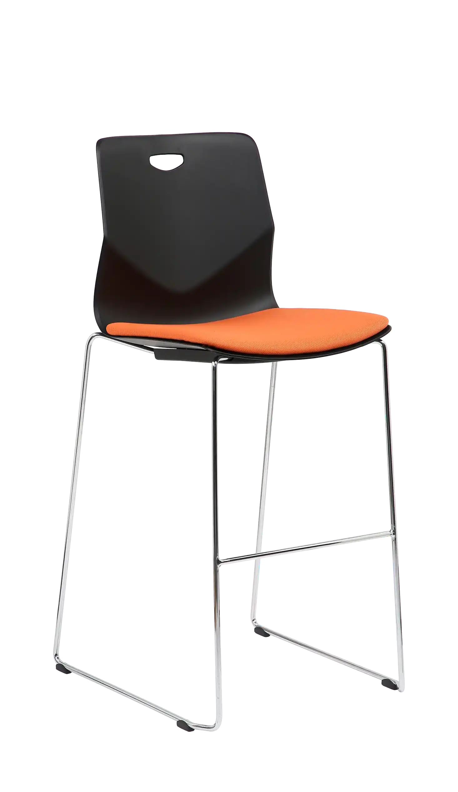 Photo du produit TABOURET TECSUP NOIR PIED FENETRE CHROME