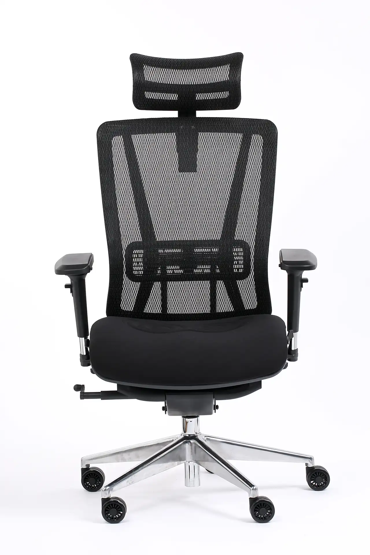 Photo du produit FAUTEUIL VASEAT NOIR SYNCHRONE MAILLE ET TISSU