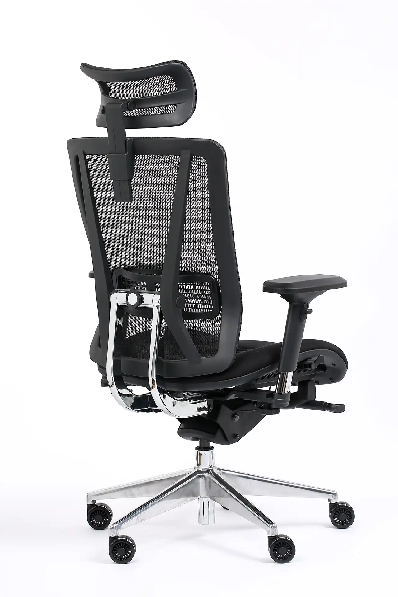 Photo du produit FAUTEUIL VASEAT NOIR SYNCHRONE MAILLE ET TISSU