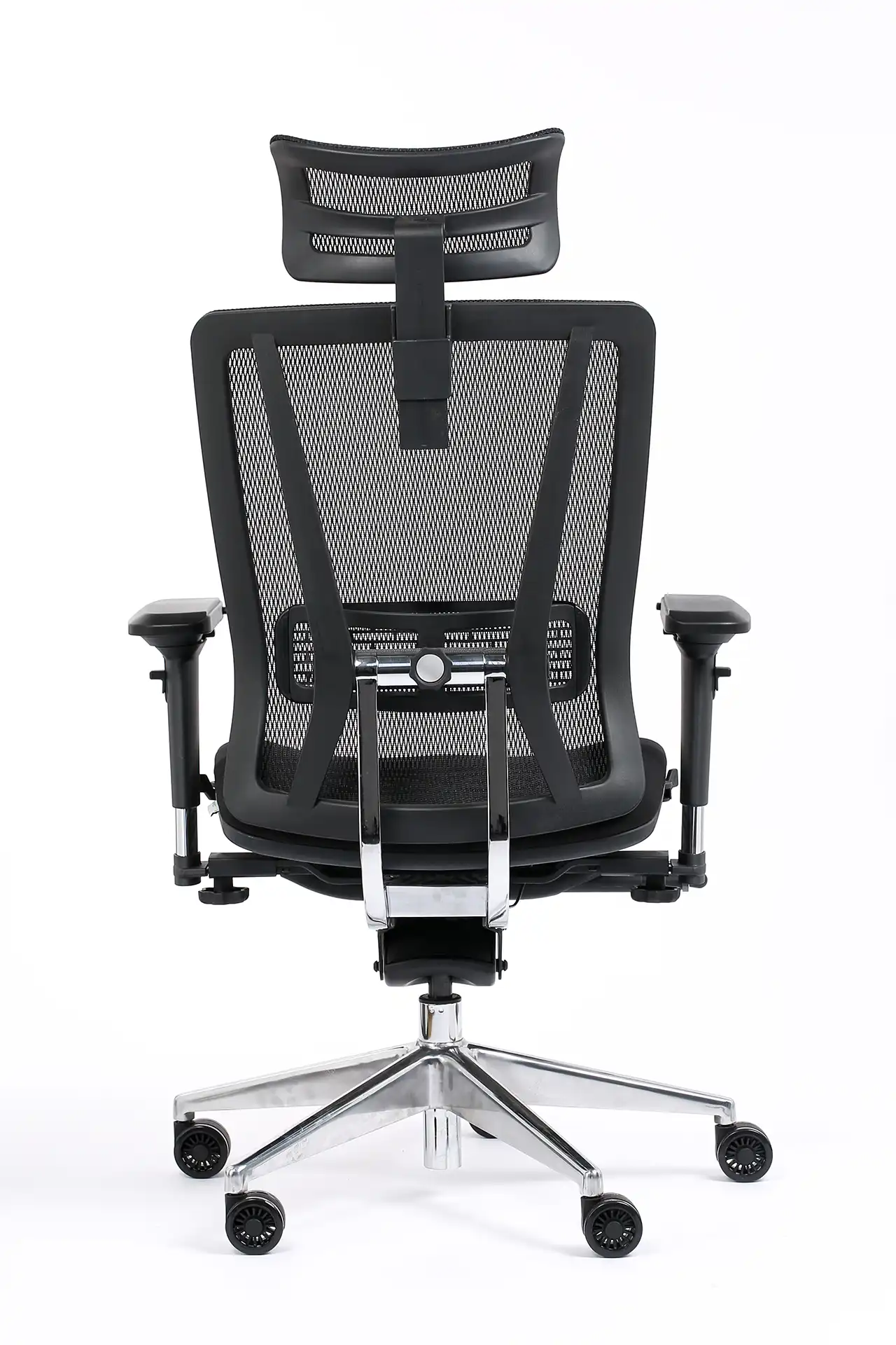 Photo du produit FAUTEUIL VASEAT NOIR SYNCHRONE MAILLE ET TISSU