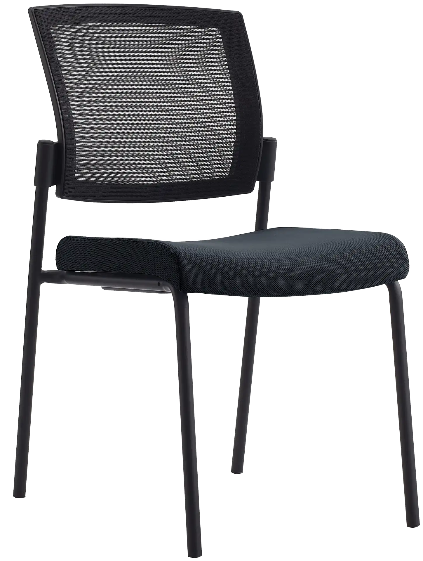 Photo du produit CHAISE SYNERGY NOIRE ASSISE TISSU DOSSIER MESH
